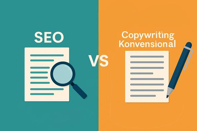 Perbedaan Copywriting SEO dan Copywriting Konvensional: Mana yang Anda Butuhkan?