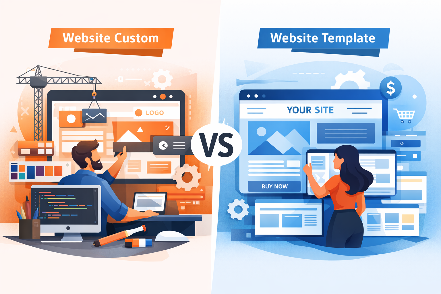 Website Custom atau Template?